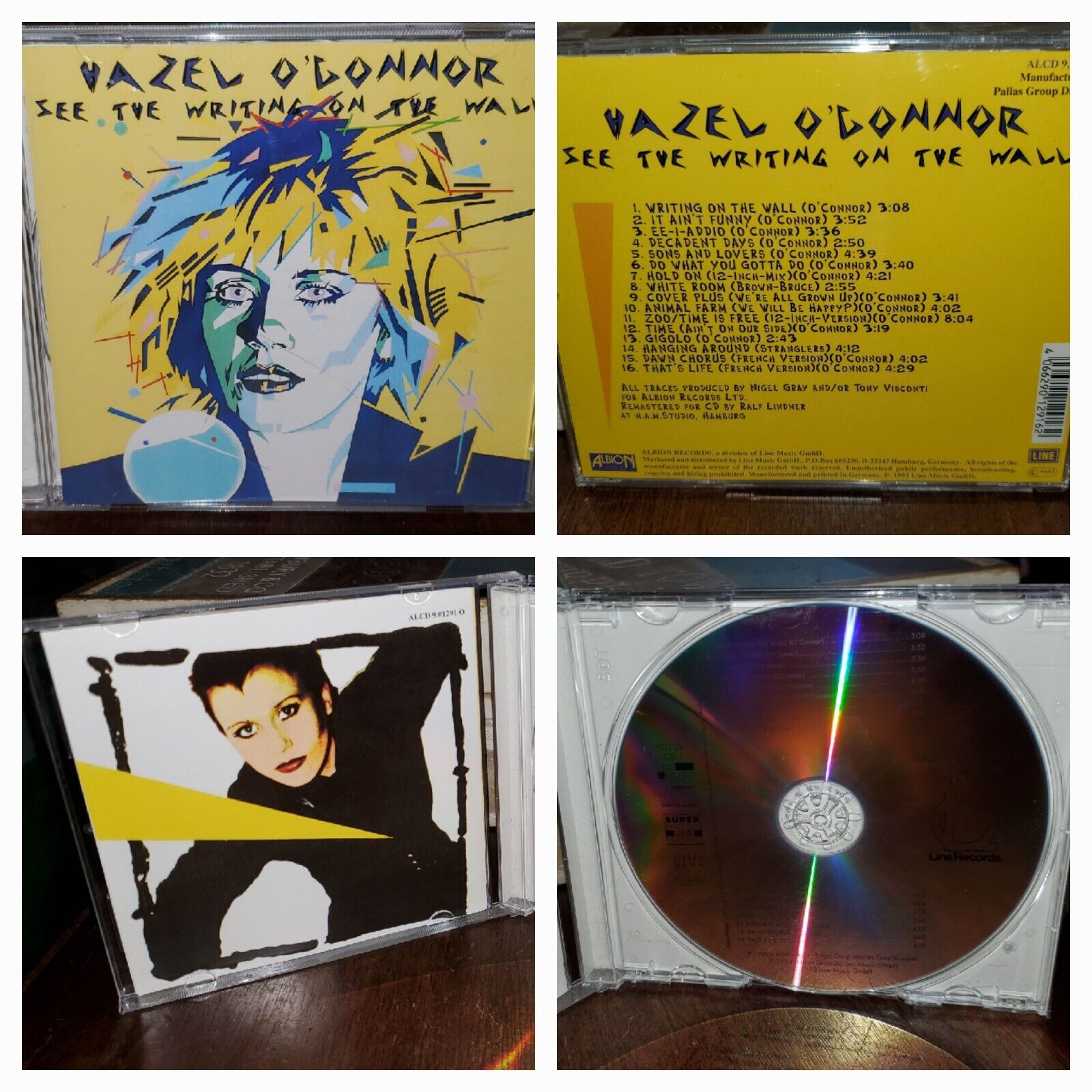 HAZEL O\'CONNOR CD SEE WRITING ON THE WALL OOP BROKEN GLASS RARE SINGLES AND MORE