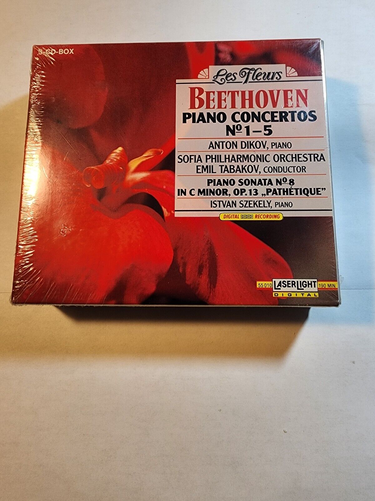 Les Fleurs Beethoven Piano Concertos 1-5 LaserLight -Factory Sealed CD38