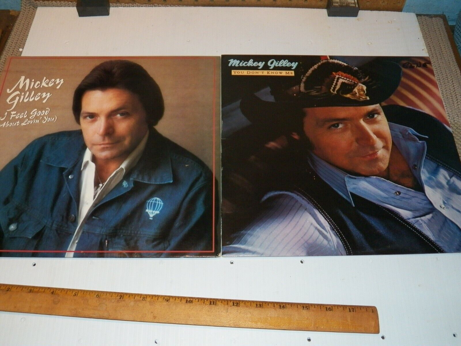 Vintage Pair of 2 LPs by Mickey Gilley