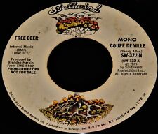 Vintage Record, FREE BEER: COUPE DE VILLE, PROMO, 45 rpm,1975,Traditonal Country picture