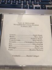 Live Opera Recording CD -1333 Trovatore Meade Berti Blythe Markov Stamboglis picture