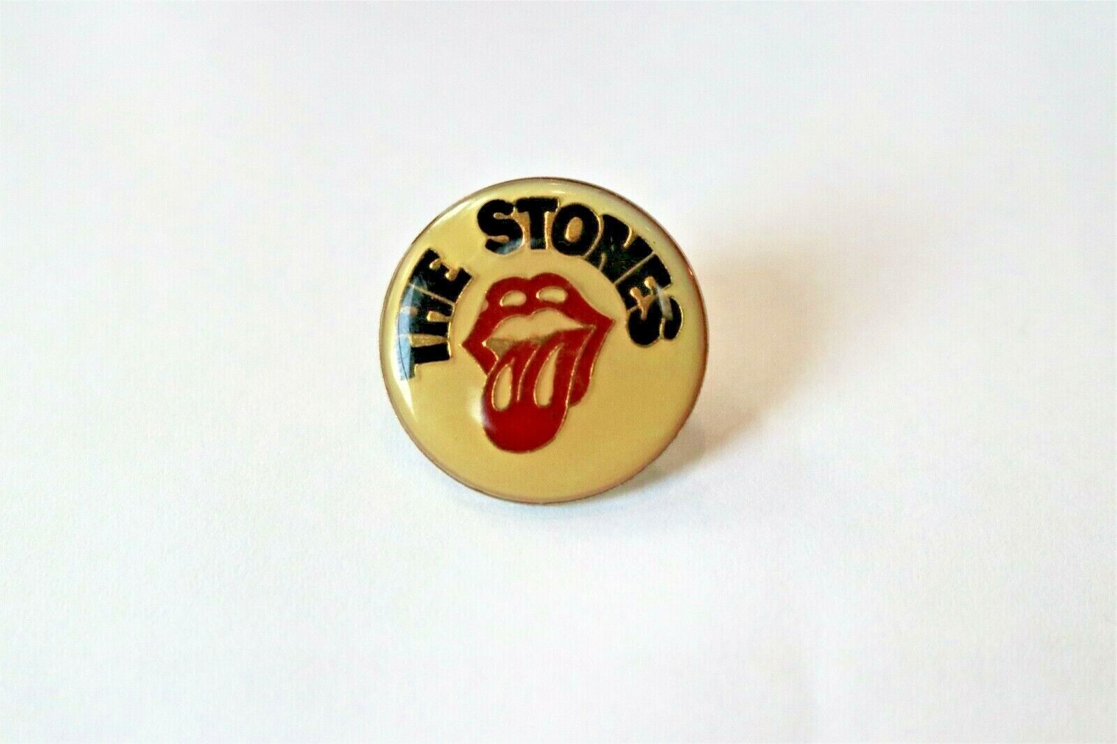 Vintage 1980s Rolling Stones Enamel Concert Pin