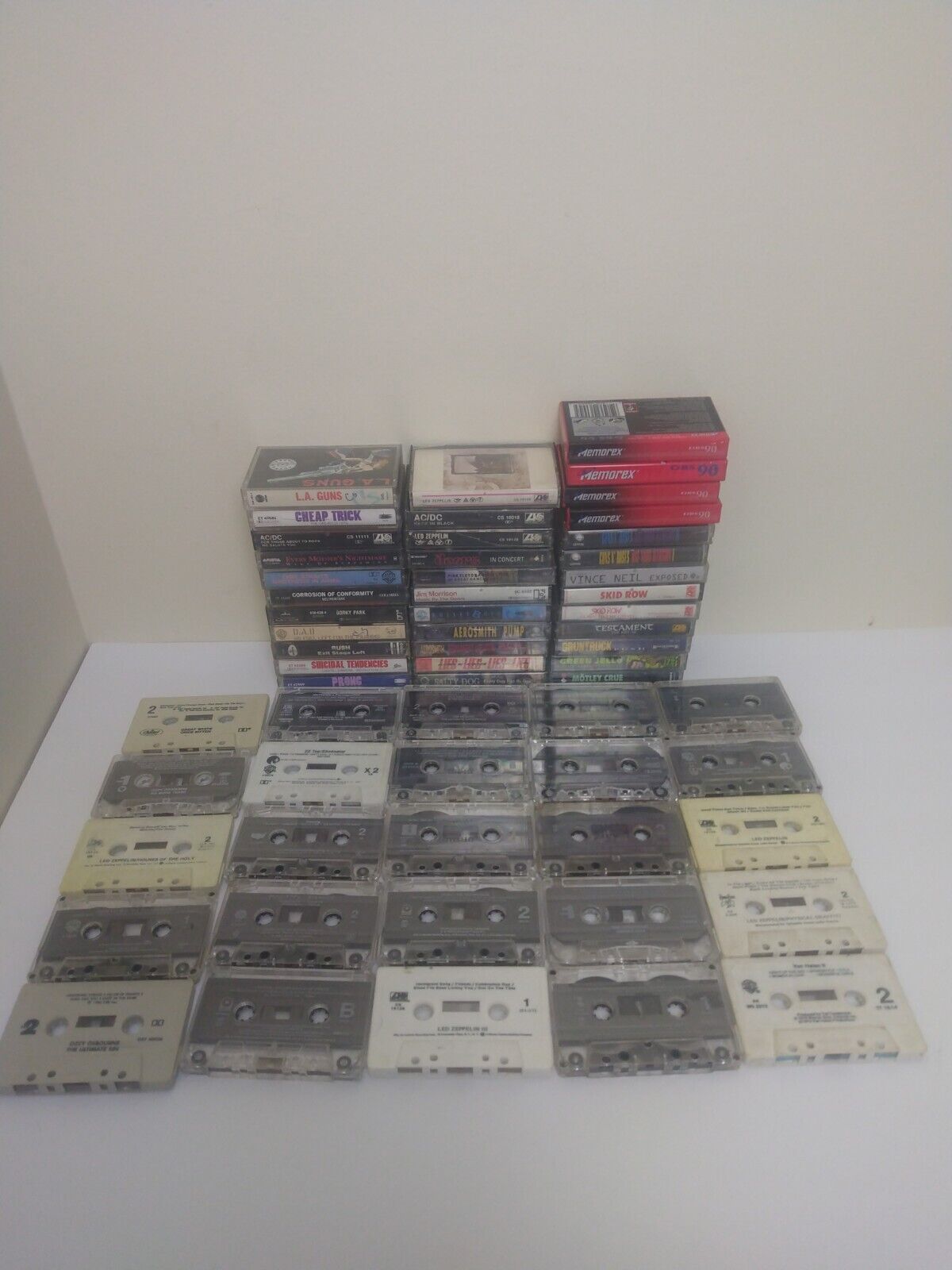 Vtg Lot 56 Heavy Metal Hard Rock  Cassette tapes + 4 Blanks