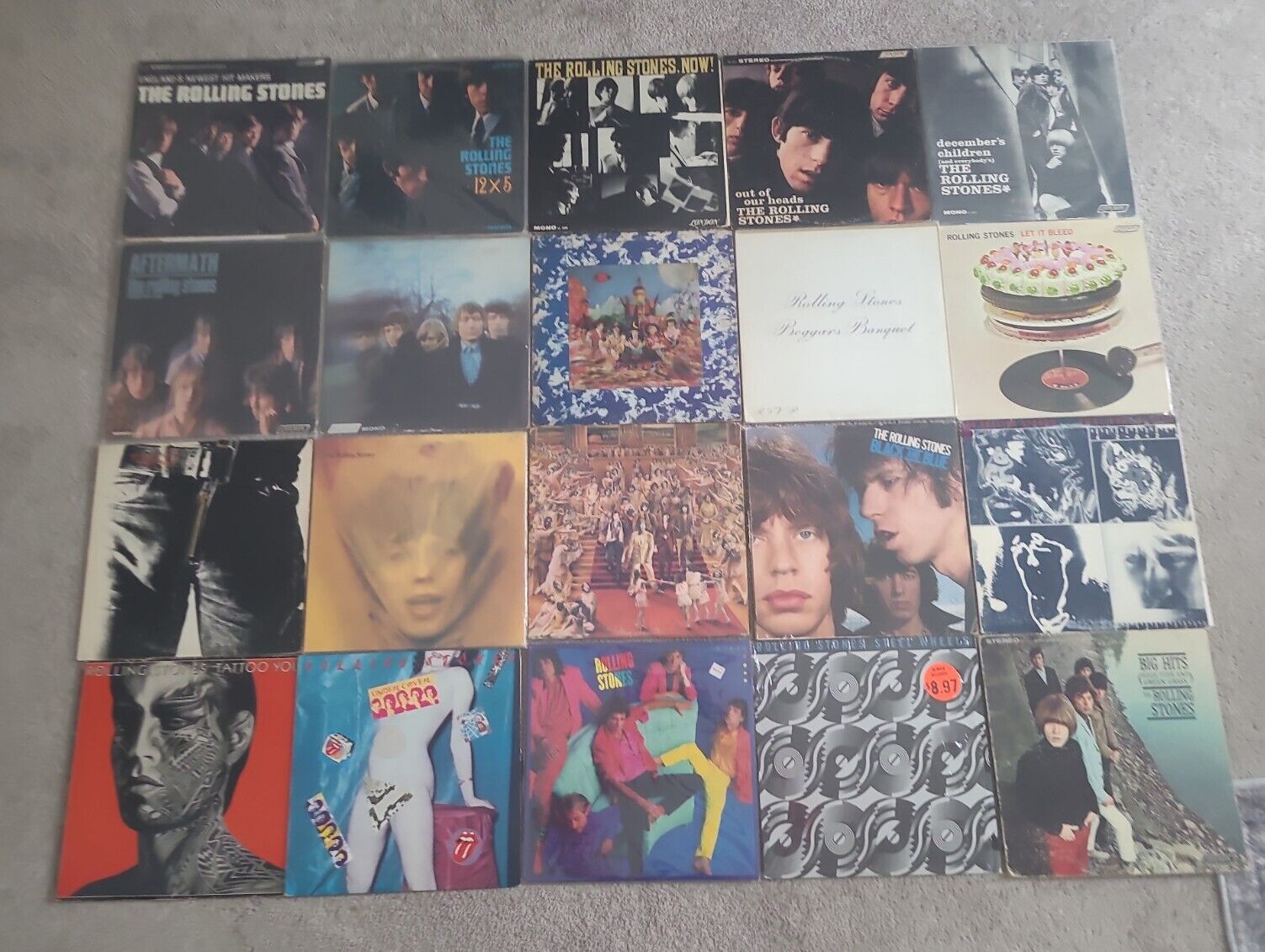 20 Rolling Stones Vinyl Album Record Collection *RARE ALL THESE IN ONE GREAT LOT