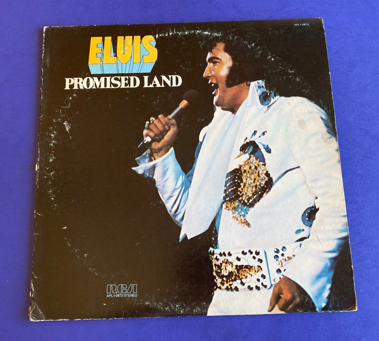 ELVIS PRESLEY Promised Land RCA APL1-0873 tan label 1975 tested G/G