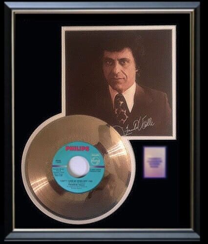 FRANKIE VALLI 4  FOUR SEASONS  45 RPM GOLD RECORD CAN\'T TAKE MY EYES OFF OF YOU