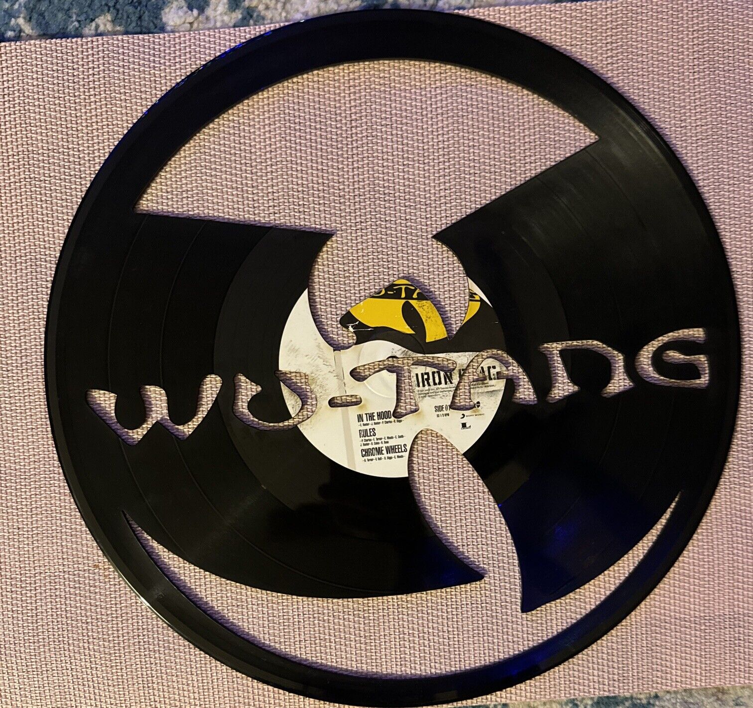 Unique Wu Tang Vinyl Iron Flag LP-Art