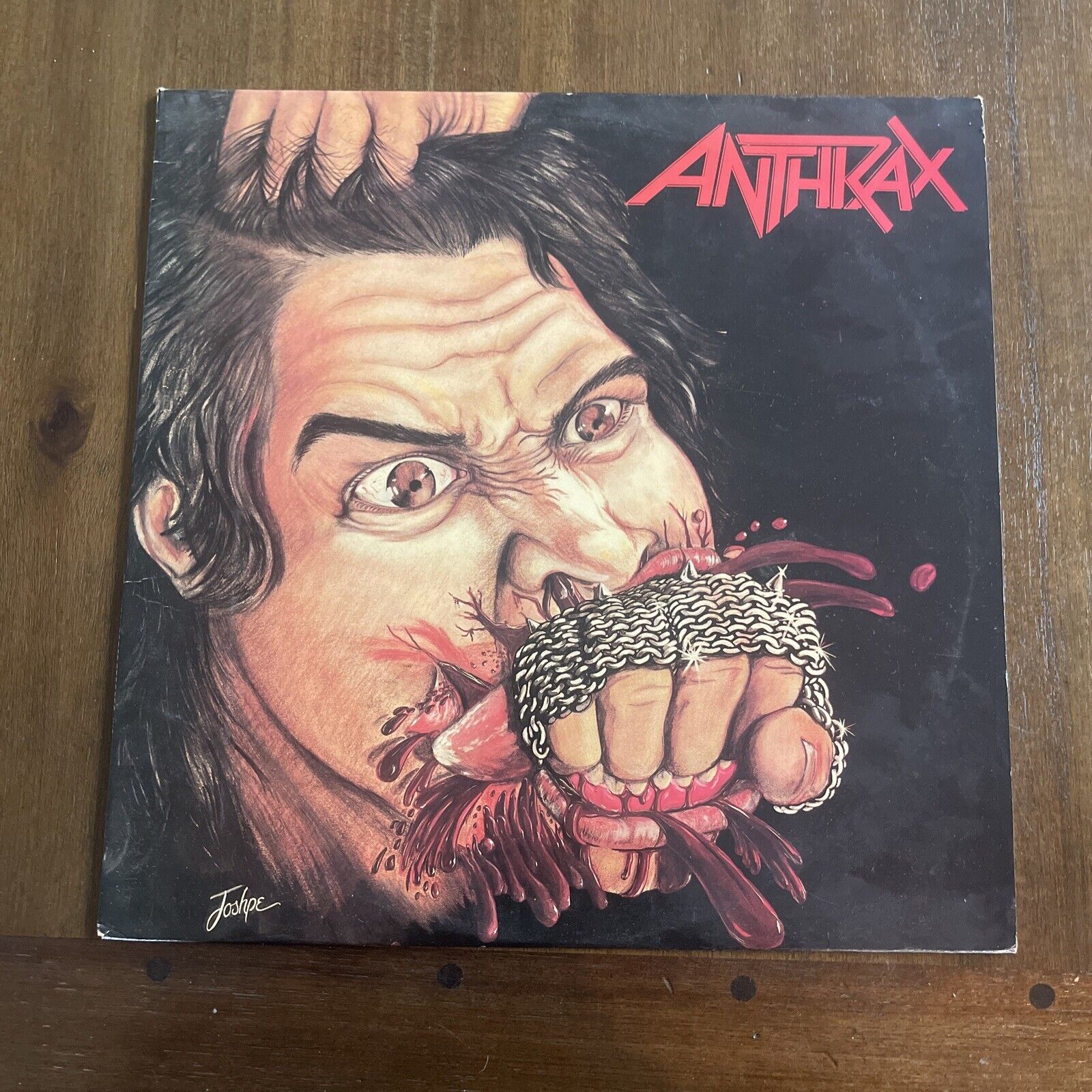 Anthrax Fistful Of Metal 1984 Original Vinyl LP Megaforce Record MRI 469 Used Nm