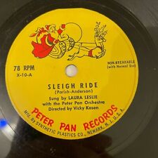 Sleigh Ride / O Little Town Of Bethlehem Vinyl Record Vintage Christmas 45 picture