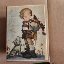Vintage Hummel Little Boy Wood Music Box Works Somewhere My Love picture