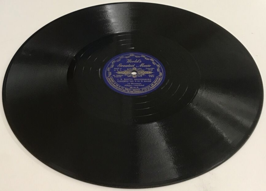 Vintage 1938 Johann Sebastian Bach - Brandenburg Concertos Shellac 78 RPM Record
