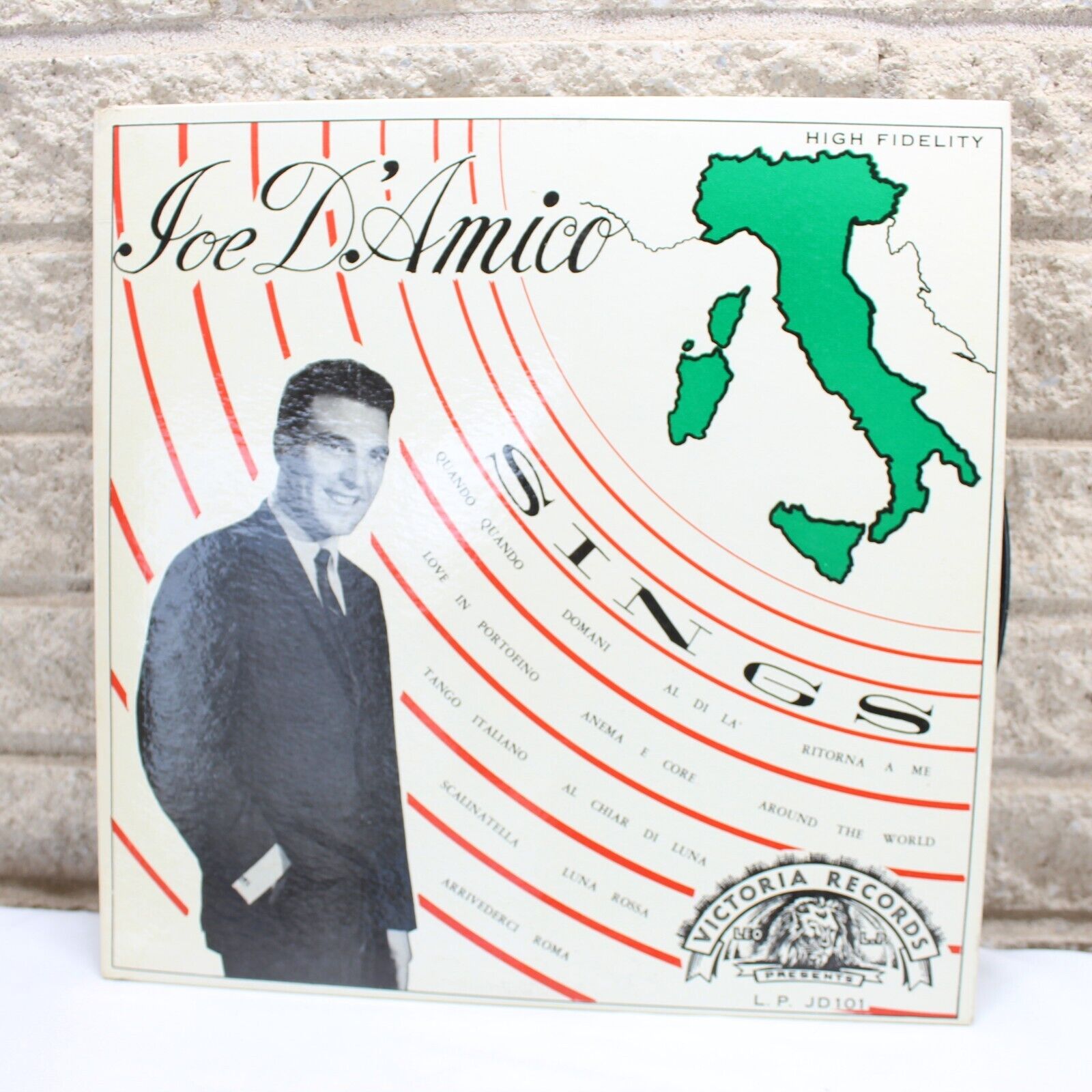 Joe D\'Amico Sings Vinyl Record LP VG+ Album