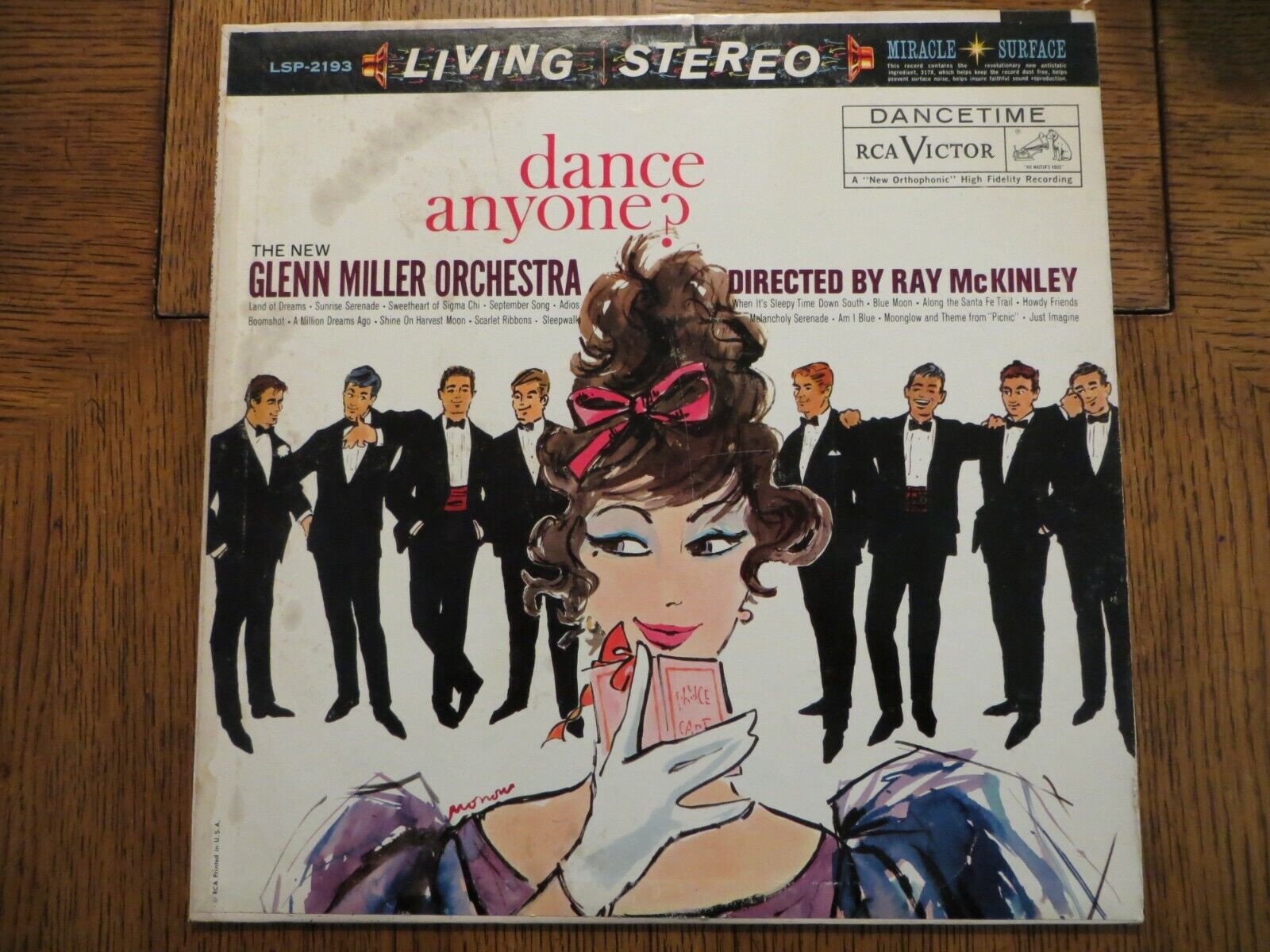 New Glenn Miller Orchestra ‎– Dance Anyone? 1960 RCA Victor LSP-2193 LP EX/VG+