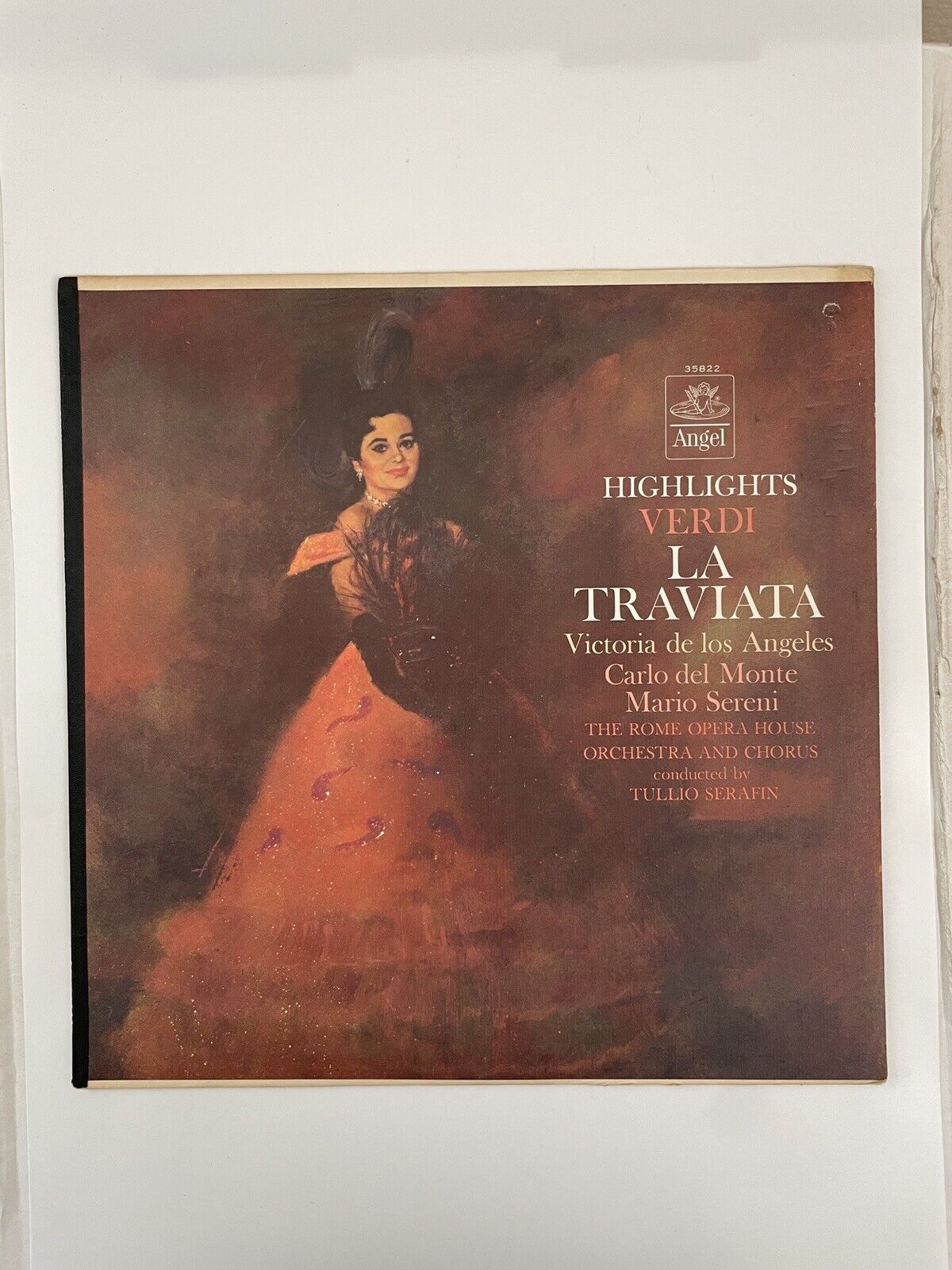 Giuseppe Verdi- La Traviata Highlights LP- Angel Records – 35822 LP Record D