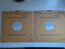  AFRTS 1961 President Kennedy UN Address Part 1 & 2 - Two Records  picture