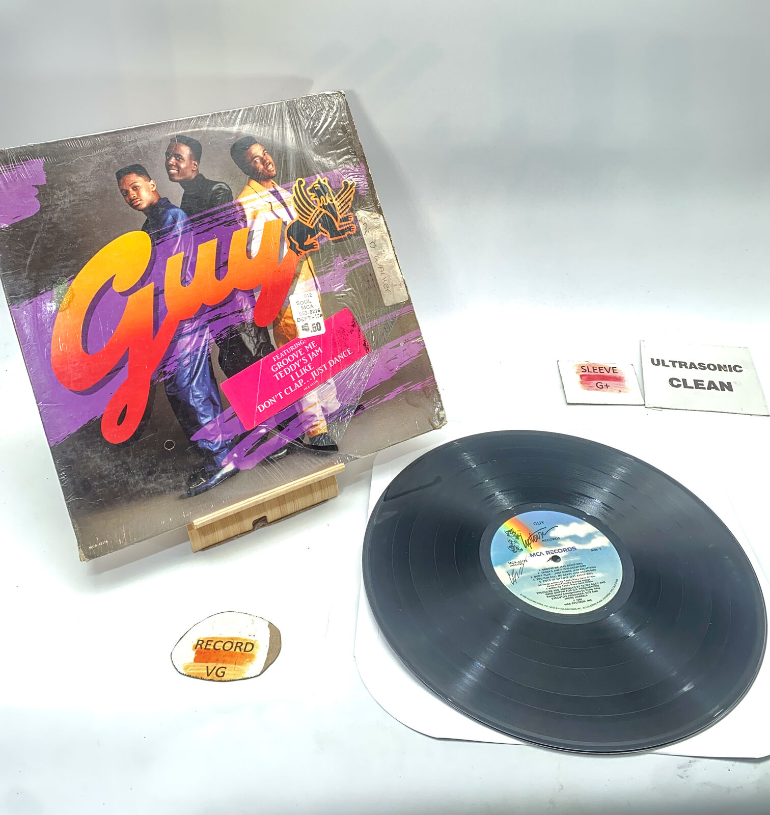 Guy - Self Titled 1988 VG/G+ Ultrasonic Clean Vintage Vinyl