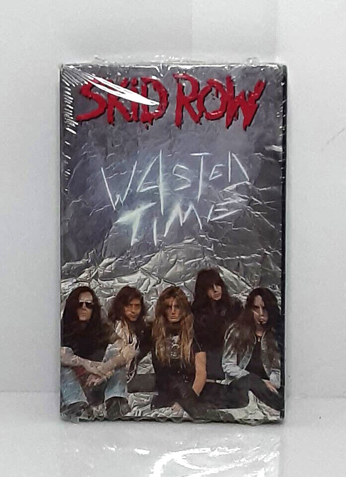 Skid Row Wasted Time/C\'mon and Love Me Cassette Single (1991) Vintage Rock