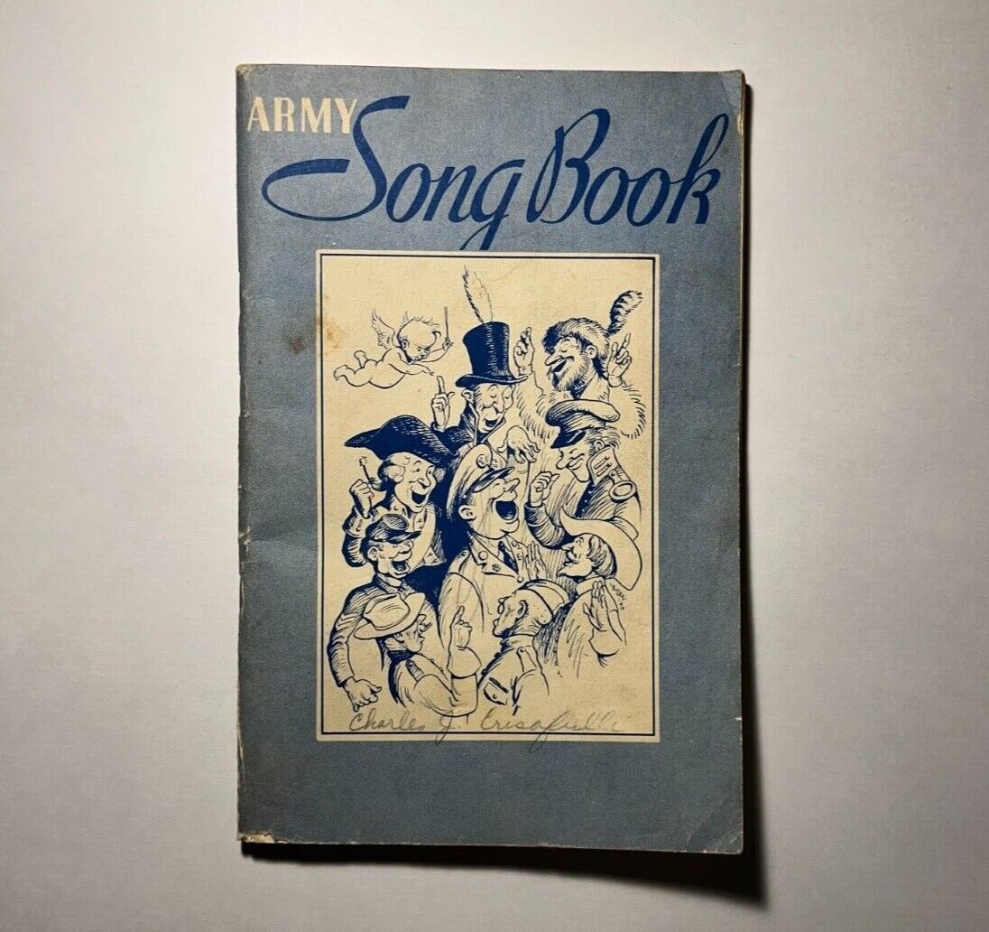 WWII US Army Song Book Secretary of War 1941 WW2 Vintage Lyrics