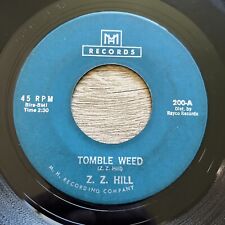 1963  Soul:  Z Z HILL - You Were Wrong, Tumble Weed, M H Records USA RARE R&B 45 picture