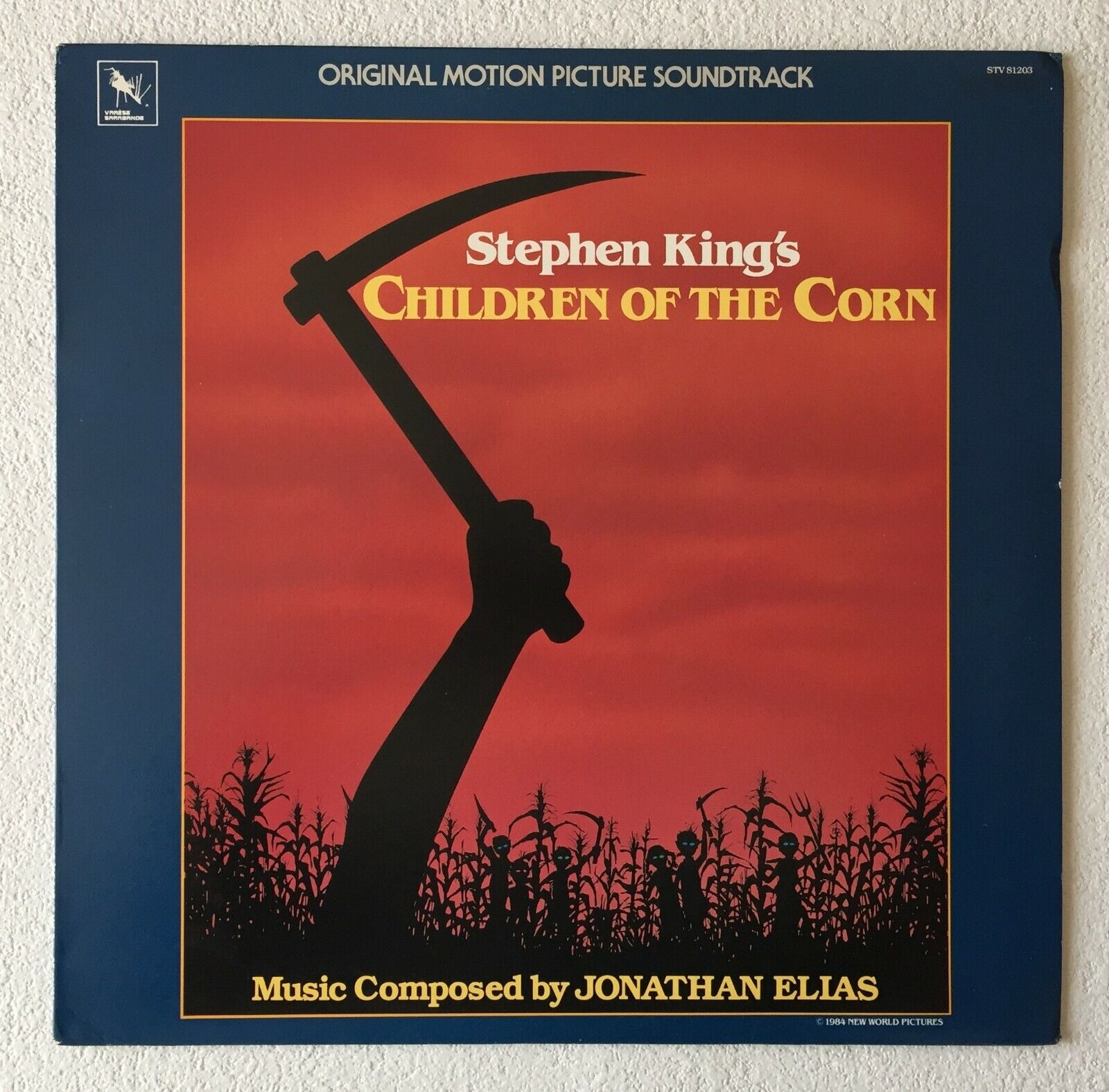 JONATHAN ELIAS ~ STEPHEN KING\'S CHILDREN OF THE CORN ~ 1984 US 17-TRACK VINYL LP
