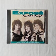 Exposé Seasons Change Autographed Signed Promo CD Single Expose 4 Remix Megamix picture