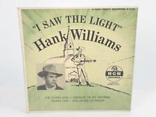 Hank Williams I Saw The Light MGM X1218, 1954 7” EP, Very Good, Rare, Nice picture