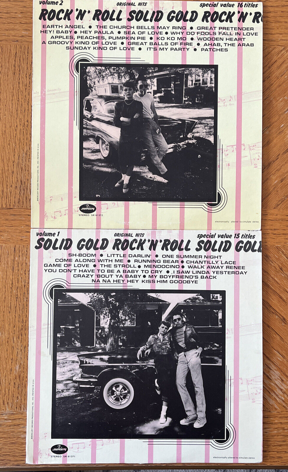 Original Hits Solid Gold Rock ‘N’ Roll  Volume 1 And 2 Mercury  ST 61371 61372