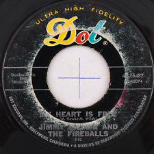 Jimmy Gilmer & The Fireballs – Sugar Shack /My Heart Is Free - 45 rpm 7