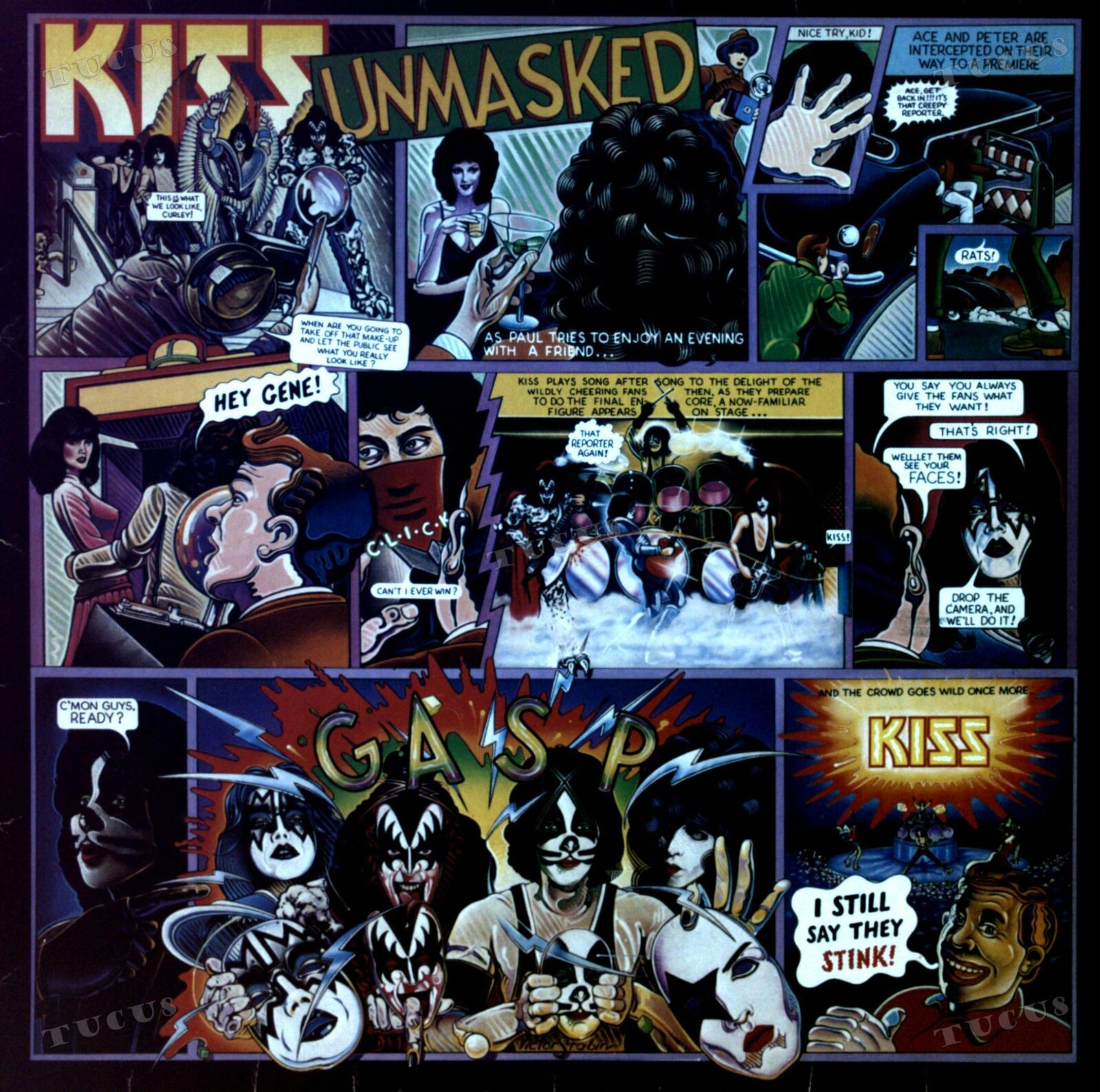 Kiss - Unmasked AUSTRIA Club Edition LP (VG/VG) .*