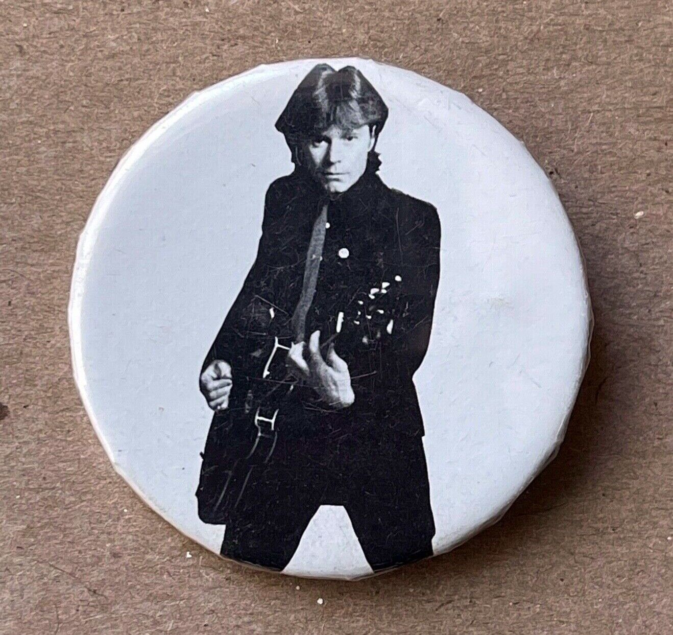 RARE Vintage 1979 DAVE EDMUNDS button Repeat When Necessary pin badge Rockpile