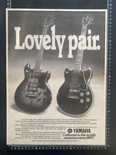 YAMAHA GUITARS - LOVELY PAIR - 1978 VINTAGE POSTER SIZE ADVERT  picture