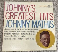 Vintage Johnny Mathis Johnny's Greatest Hits Album Record Vinyl picture