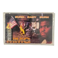 2 Black 2 Strong MMG – Burn Baby Burn Cassette Tape 1990 Clappers Records picture