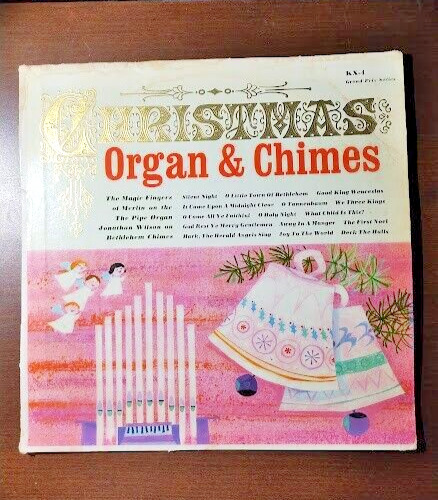 Christmas Organ And Chimes Vinyl Record vintage holiday