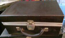 Vintage Brown Faux Leather 24 count  8 Track Tape Case 13x9x6 Nice picture