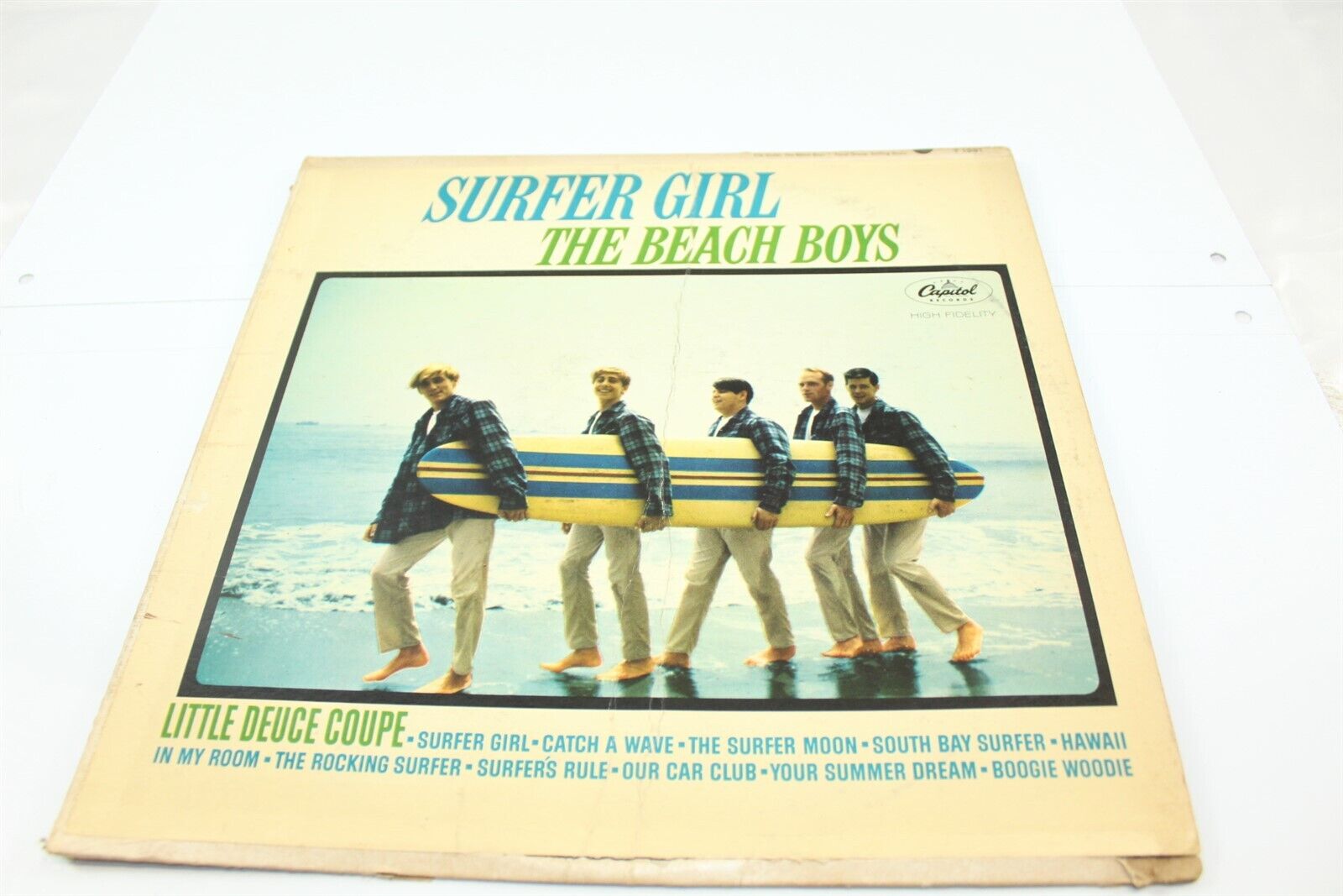 Vintage Vinyl Record The Beach Boys Surfer Girl