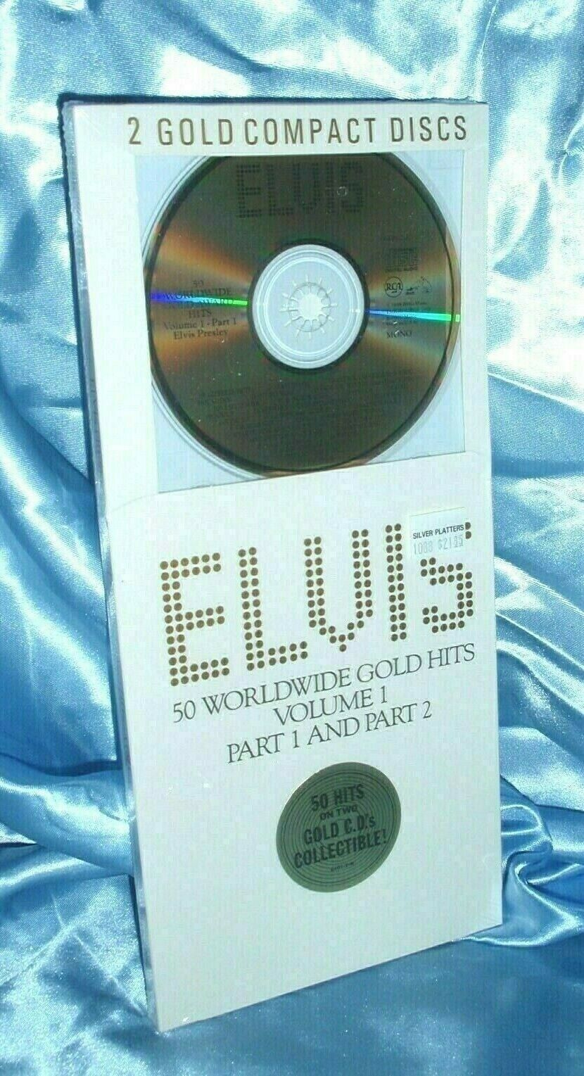ELVIS 50 WorldWide GOLD Hits Vol 1 & 2 /1st Iss. Longbox 2 GOLD CD Set 1988 NEW