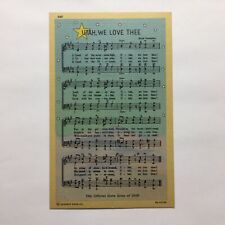 Evan Stephens Official State Song Of Utah Lyrics Musical Notes Vintage Postcard picture