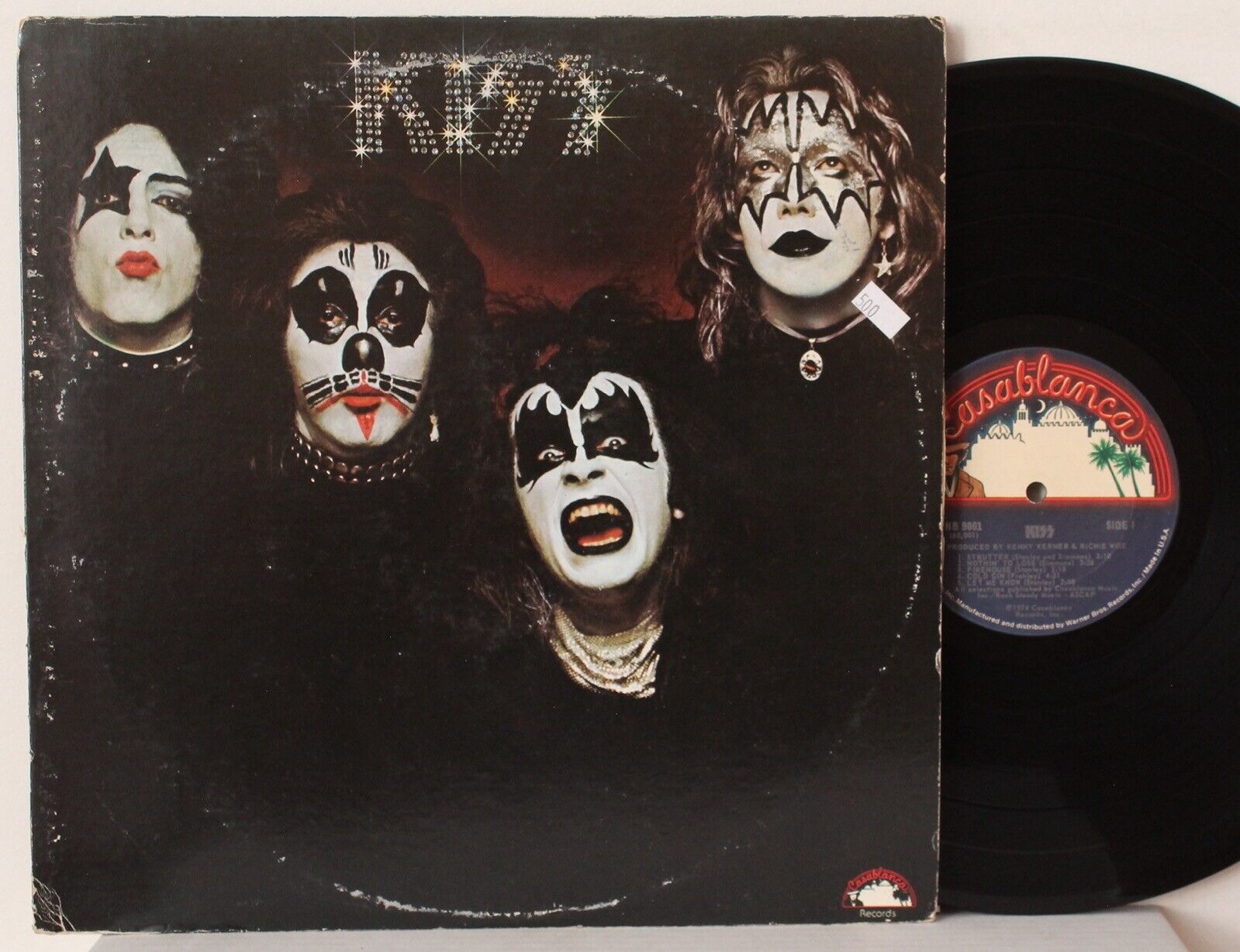 KISS self titled debut LP (Casablanca NB 9001, orig \'74) NO Kissin Time