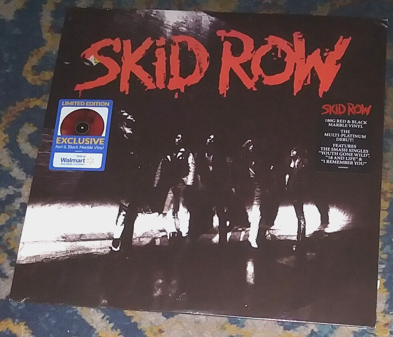 SKID ROW / SKID ROW 2021 LIMITED EDITION LP Red & Black Marbled Vinyl