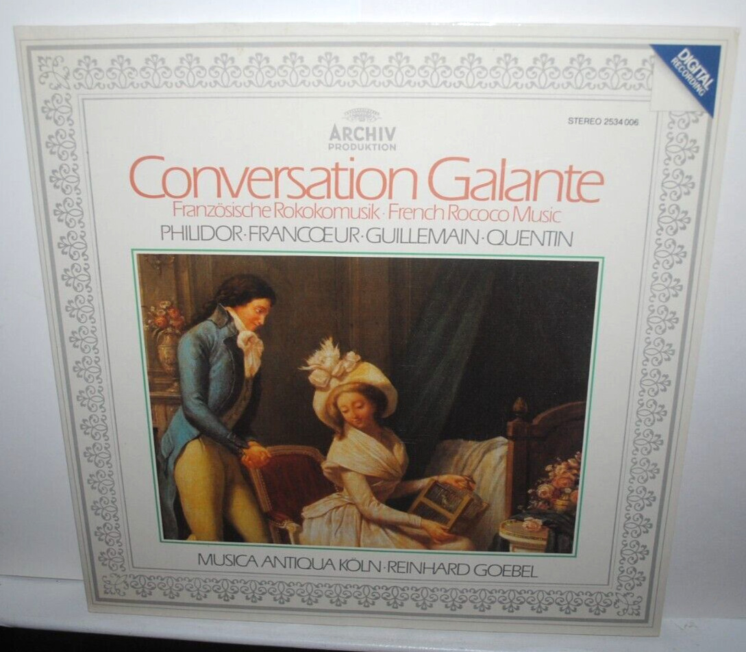 Goebel, CONVERSATION GALANTE, LP record, NM, Archiv Produktion 2533 006, GERMANY