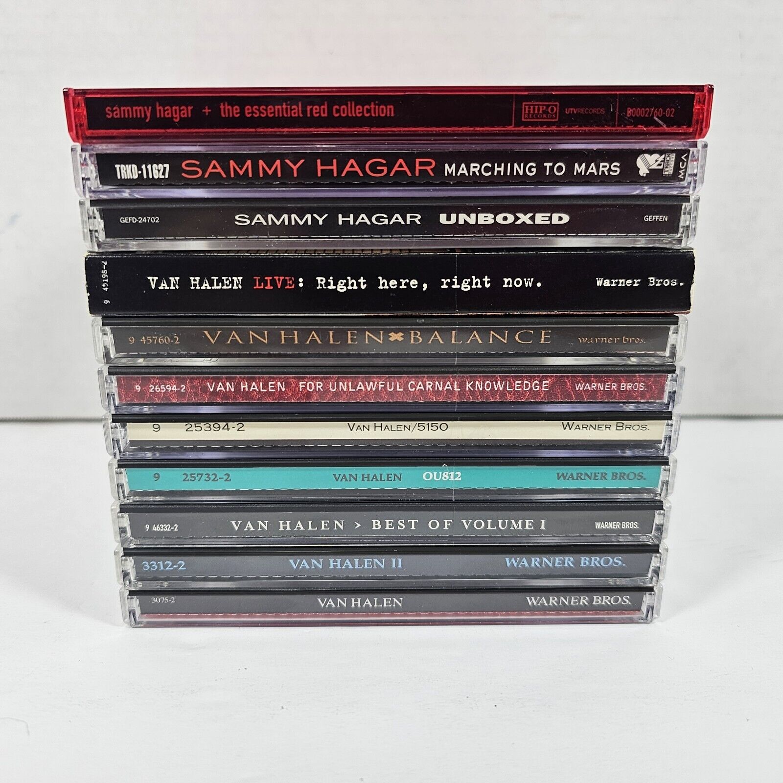 Van Halen & Sammy Hagar CD Lot Of 12 Total Disc
