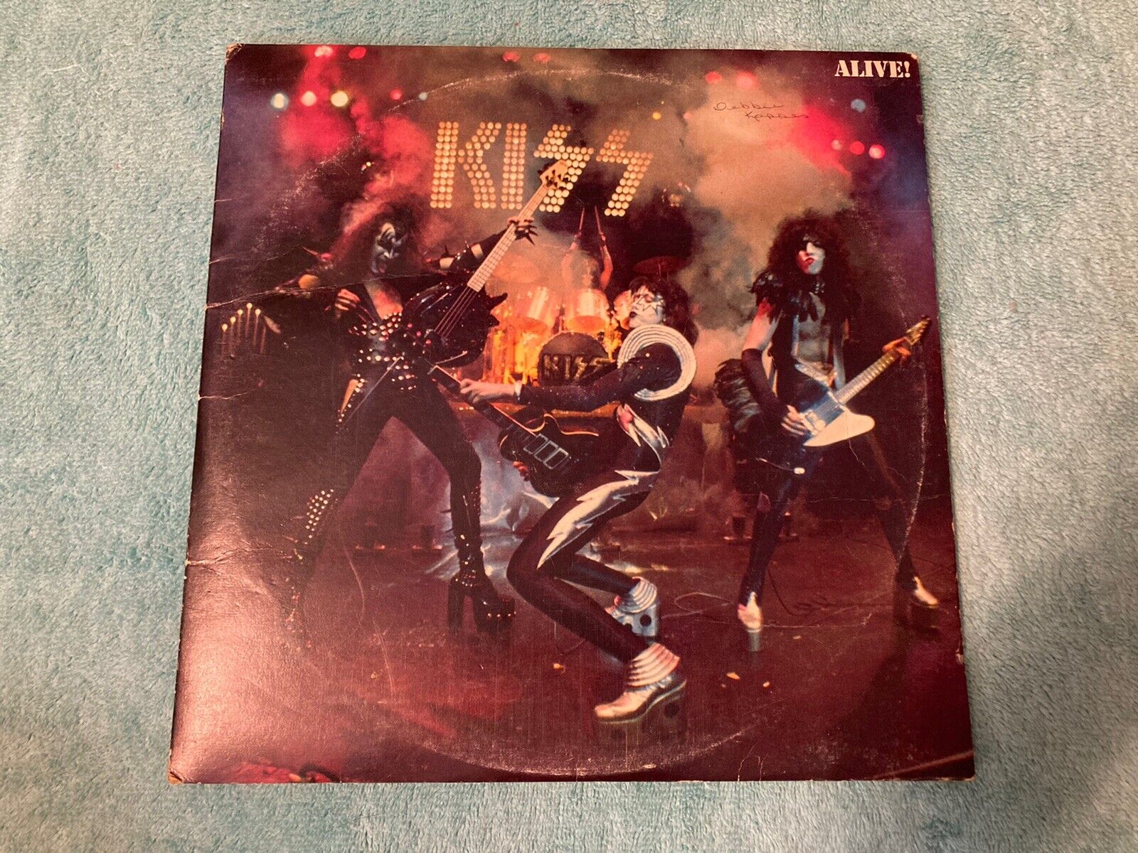 Kiss Alive Album Original Vintage Vinyl Record LP  1975 PLEASE READ