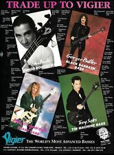 1993 Vigier Bass Guitar ad Geezer Butler John Avila Tony Sales Mike Brignardelo picture