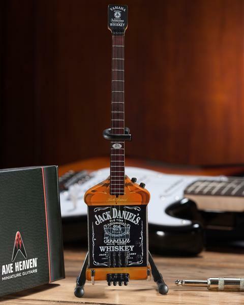 AXE HEAVEN Official Michael Anthony Jack Daniel’s Bass Miniature Guitar Gift