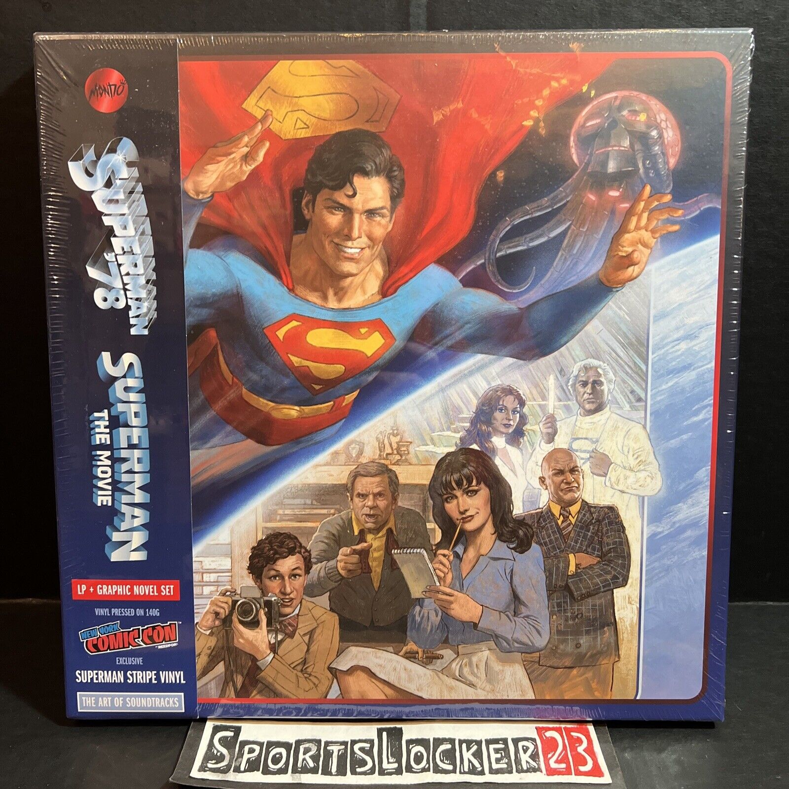 Superman The Movie OST Mondo NYCC 2XLP & Graphic Novel Limited Edition x/500 NEW