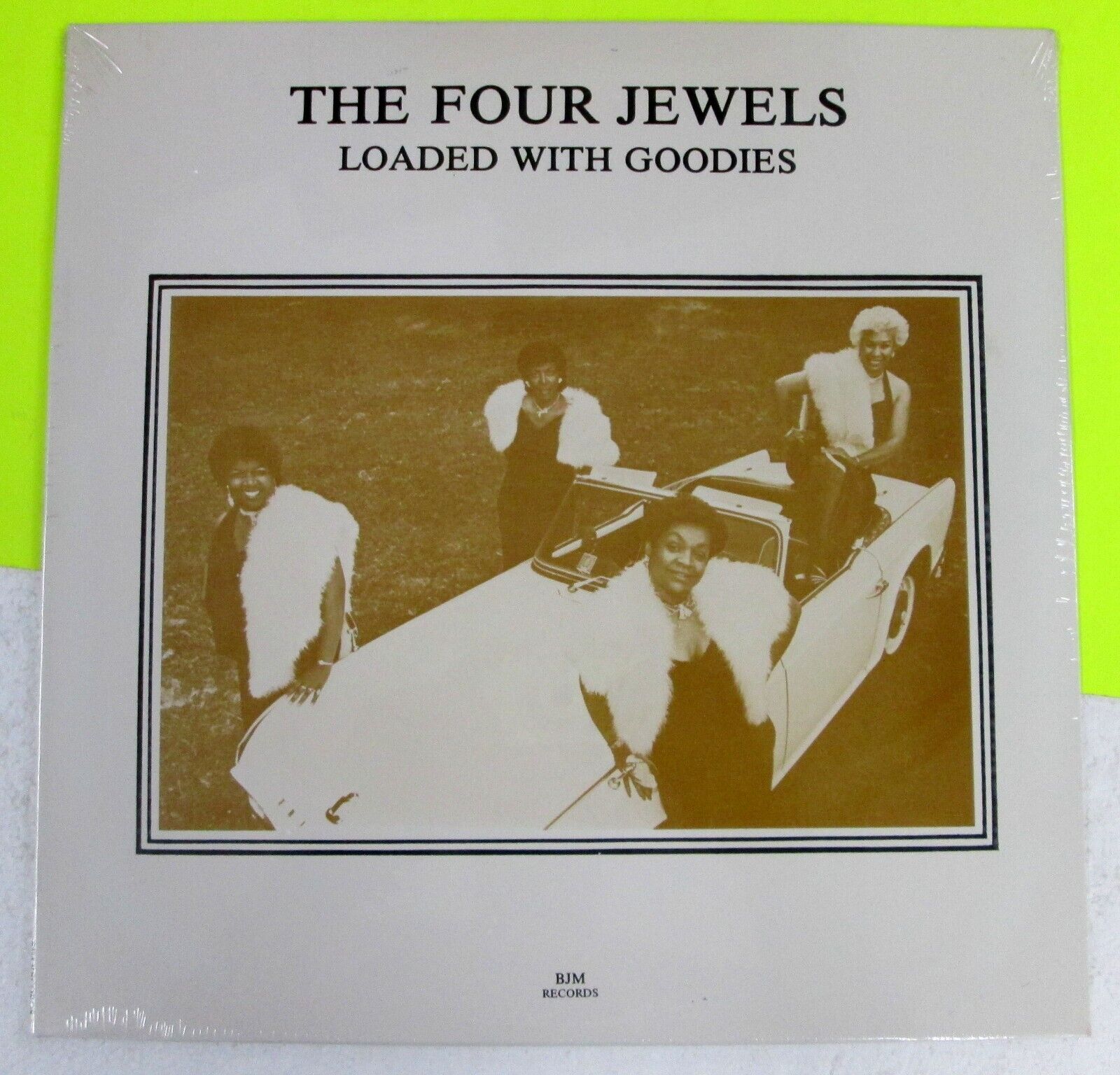 The FOUR JEWELS Loaded With Goodies 1985 LP RARE D.C. SOUL ~STILL SEALED~  a3701