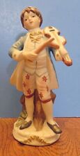 Vintage Figurine - French or Colonial Boy with Violin - Excellent -Maker Unknown picture