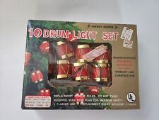 Vintage 10 Drum String Lights Christmas picture
