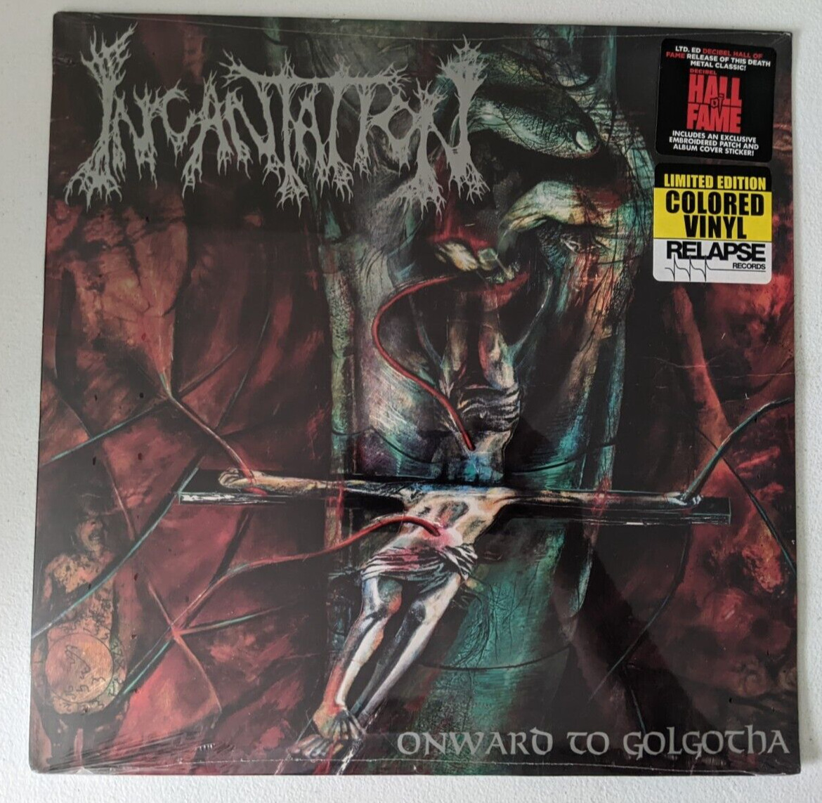 INCANTATION Onward To Golgotha Red Vinyl LP Morbid Angel Deicide Suffocation